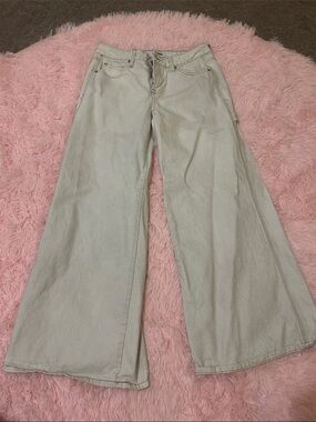 Wide Leg Women Jeans White